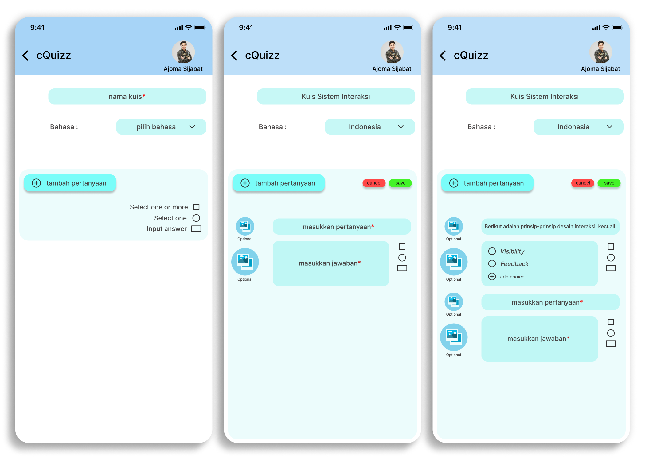 Fitur Tutor - Membuat Kuis - Cumlaude